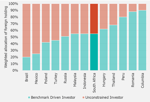 Foreign ownership of emerging market local currency bonds